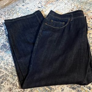 Jones New York sport woman size 18W jeans dark wash 99% cotton 1% Spandex